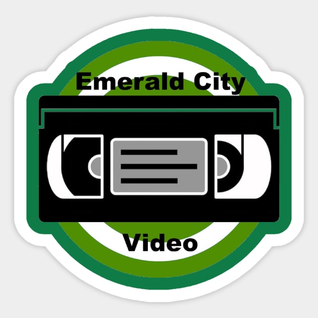 Emerald City Video Podcast Logo Sticker by Art Comedy Pop-Culture Network!
